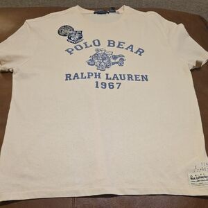 Ralph Lauren Beige Polo Bear 1967 T-Shirt